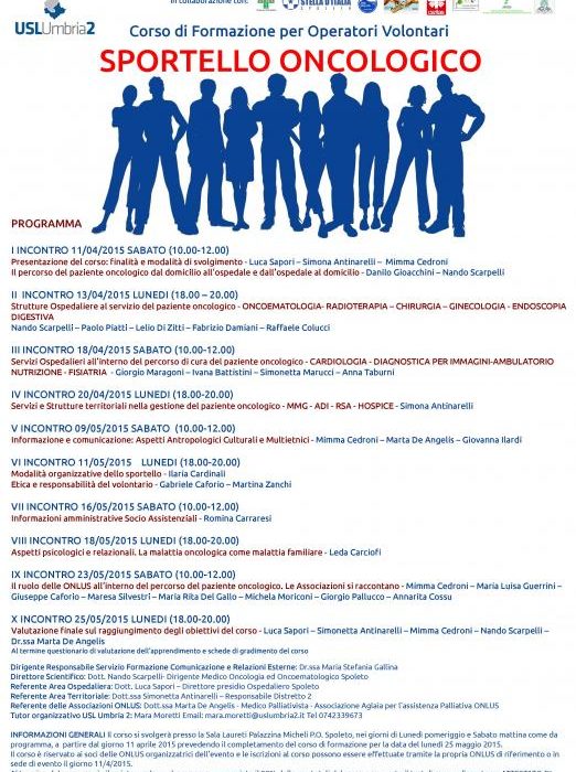 Sportello oncologico a Spoleto